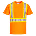 Hi-Vis X Back Contrast Tape T-Shirt S/S - Orange