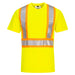 Hi-Vis X Back Contrast Tape T-Shirt S/S - Yellow