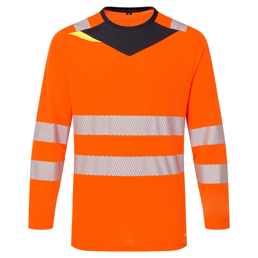 DX4 Long Sleeve High Viz T-Shirt - Orange/Black