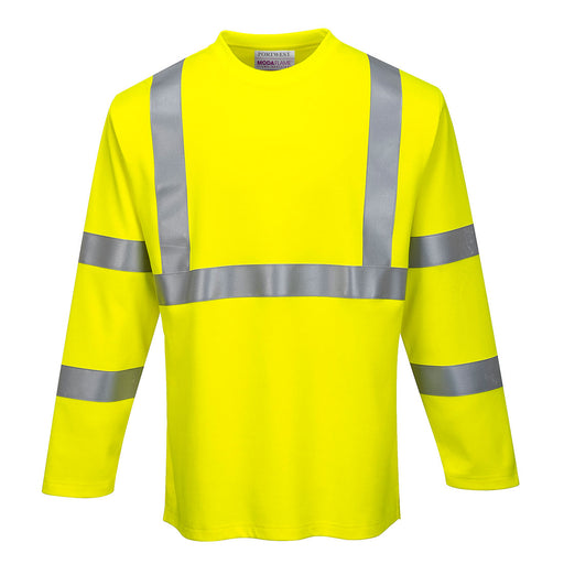 FR Hi-Vis Long Sleeve T-Shirt - Yellow