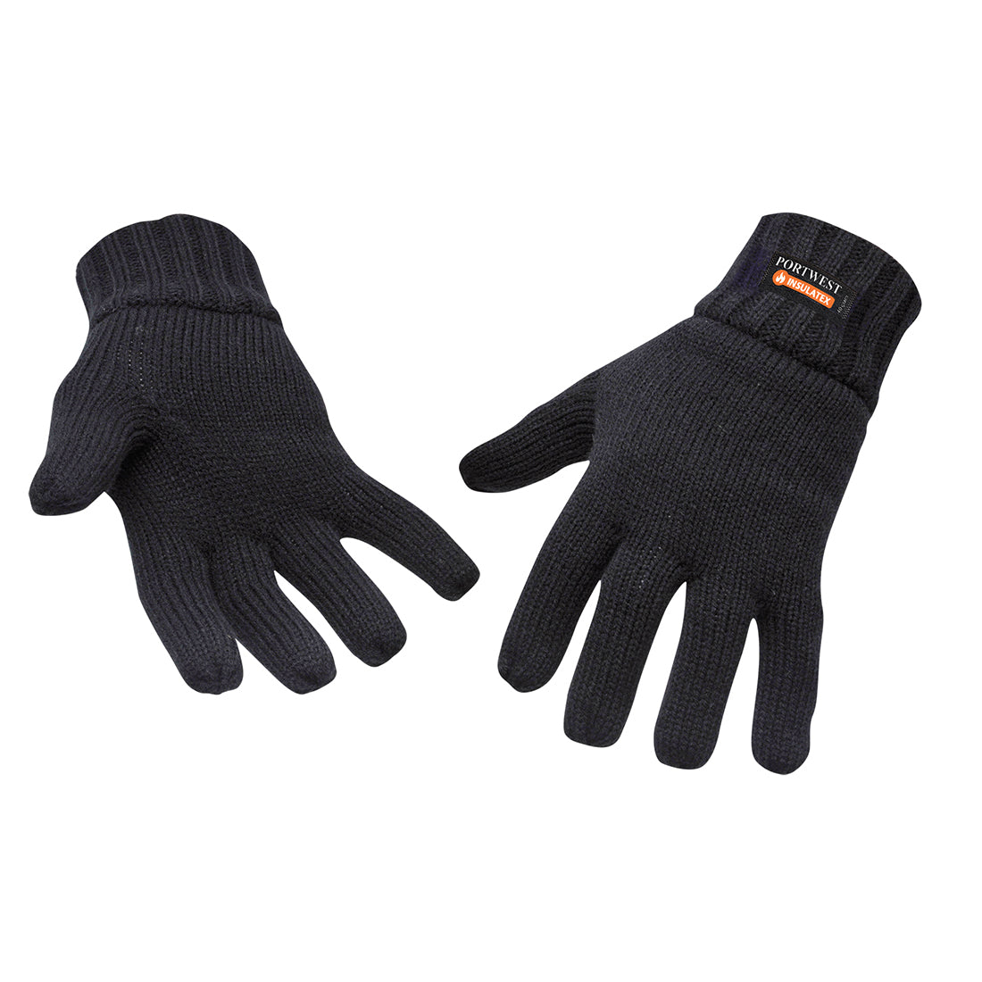 Knit Glove Insulatex Lined - Black