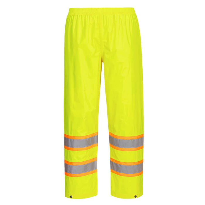 Hi-Vis Contrast Tape Rain Pants - Yellow