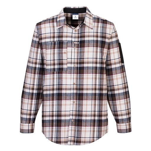 KX3 Plaid Work Shirt - Brown Check