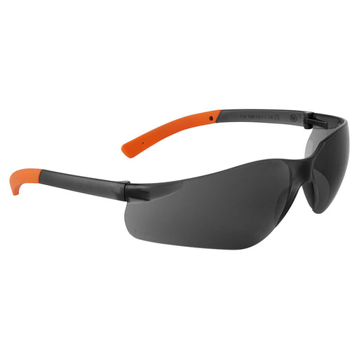 Pan View Safety Glasses - Smoke/Orange