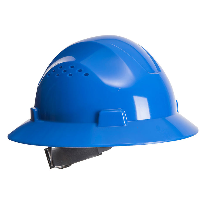 Full Brim Premier Hard Hat Vented - Royal Blue