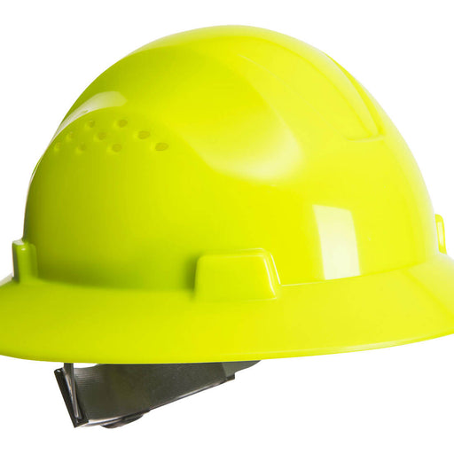 Full Brim Premier Hard Hat Vented - Hi-Vis Yellow