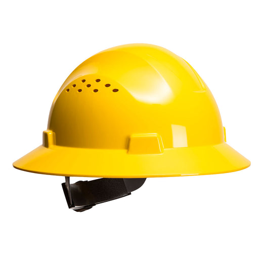 Full Brim Premier Hard Hat Vented - Yellow