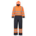 Hi-Vis Contrast Coverall - Orange/Navy