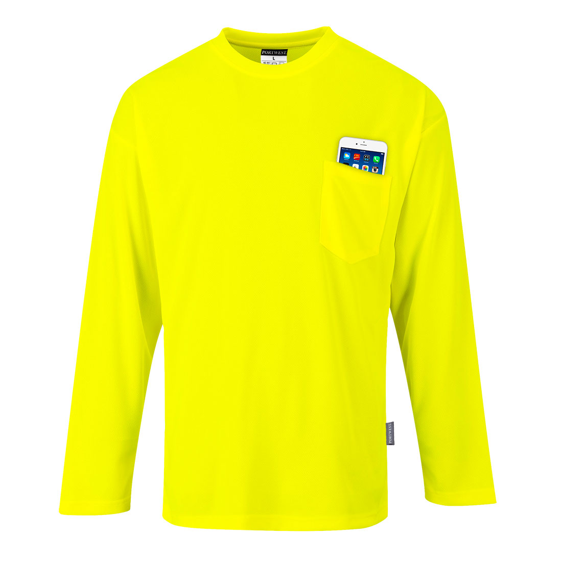 Non ANSI Pocket Long Sleeve T-Shirt - Yellow