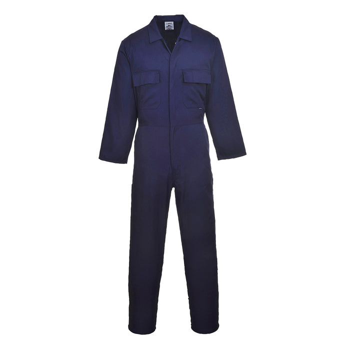 Euro Work Polycotton Coverall - Navy Tall