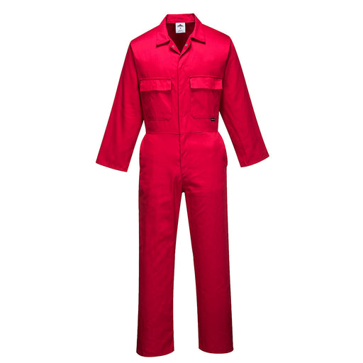 Euro Work Polycotton Coverall - Red