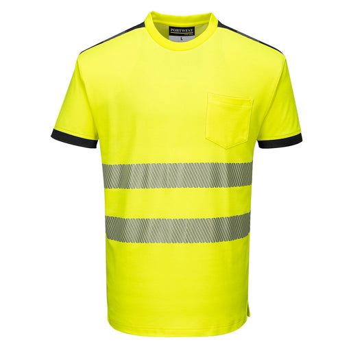 PW3 Hi-Vis Short Sleeve T-Shirt - Yellow/Black