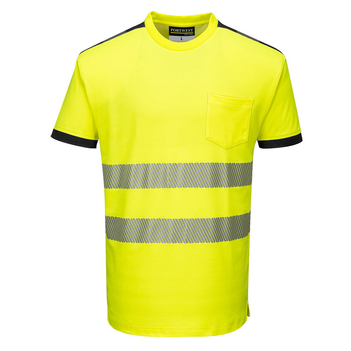 PW3 Hi-Vis Short Sleeve T-Shirt - Yellow/Black