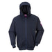 FR Zipper Front Hooded Sweatshirt - Navy