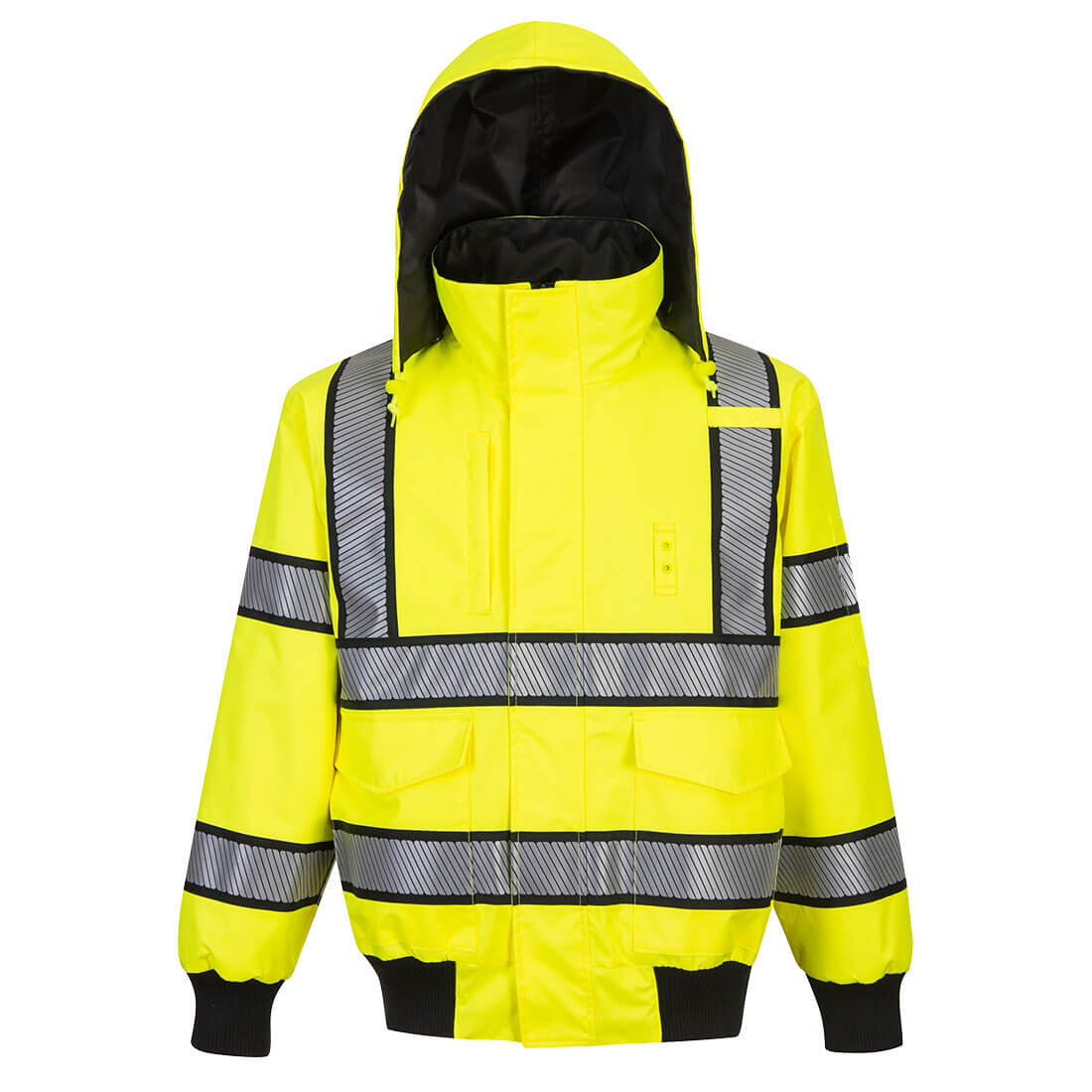 Hi-Vis Reversible Bomber Jacket - Yellow/Black