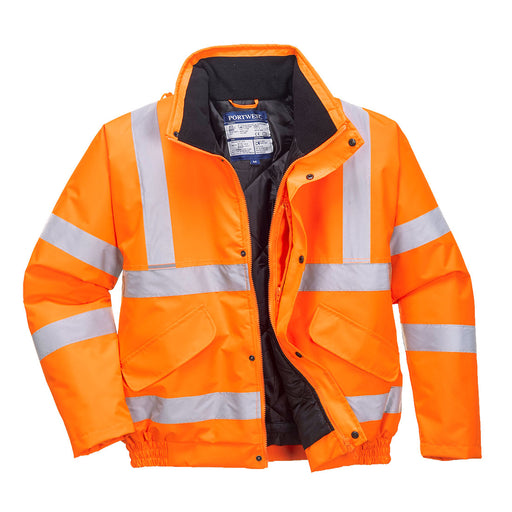 Hi-Vis Bomber Jacket - Orange