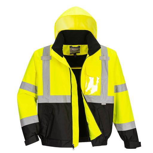 Hi-Vis Premium 2-in-1 Bomber - Yellow/Black