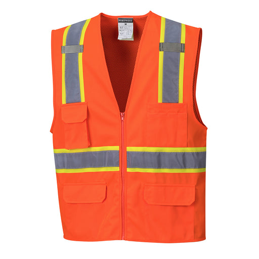 Jackson Contrast Hi-Vis Vest - Orange