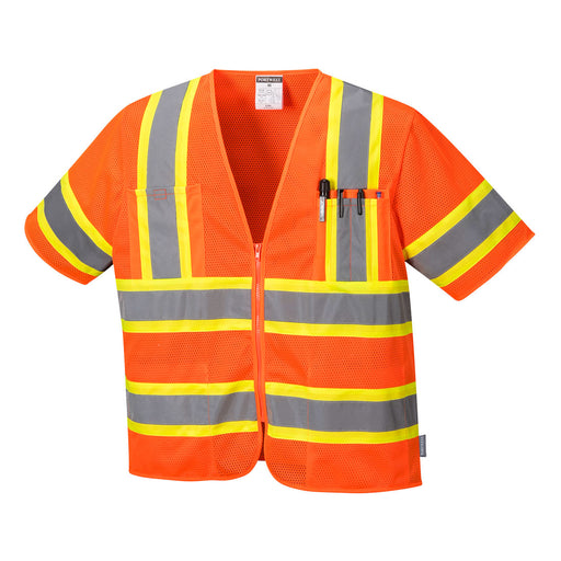 Augusta Sleeved Hi-Vis Vest - Orange