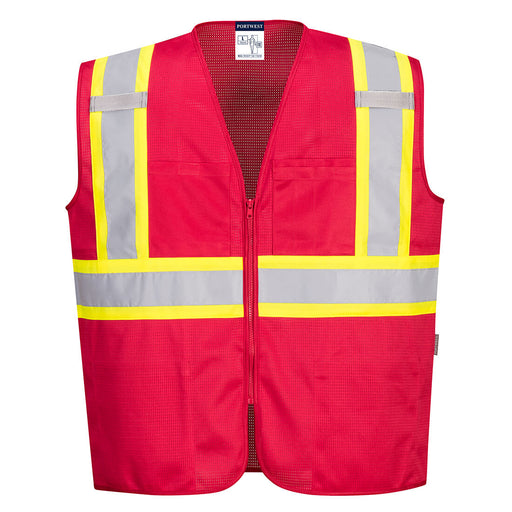 Iona Plus Mesh Vest - Red