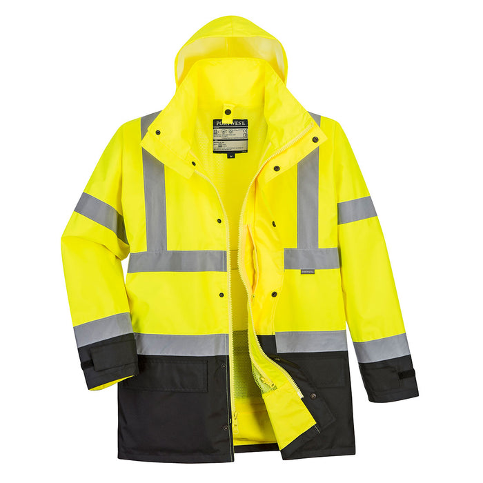 Hi-Vis Executive 5-in-1 Jacket - Yellow/Black