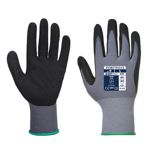 Vending DermiFlex Glove - Gray/Black